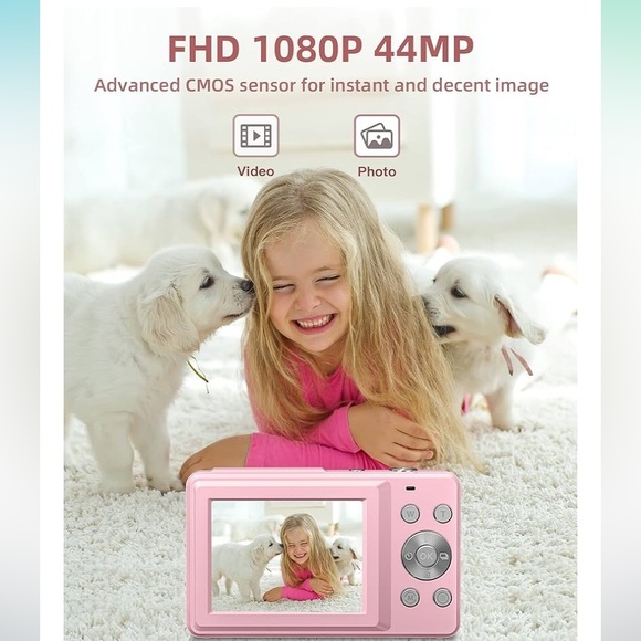 Digital Camera, FHD 1080P Camera with 16X Zoom Anti Shake like-new - Picture 4 of 6